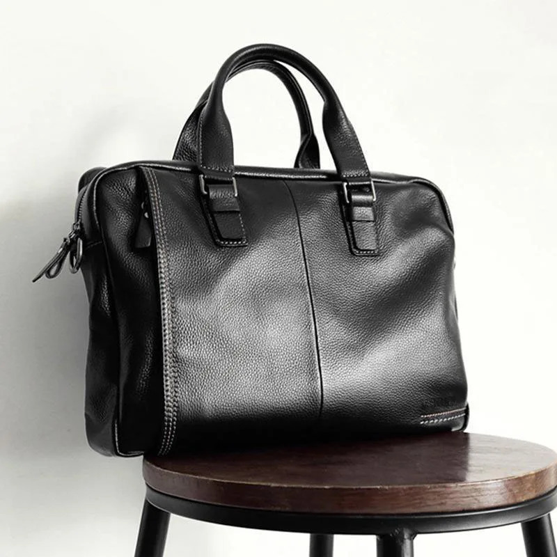 High Quality Cowhide Men's Business Handbag shoulder bag 100% Genuine leather Briefcase for men Commuting crossbody bag 260920