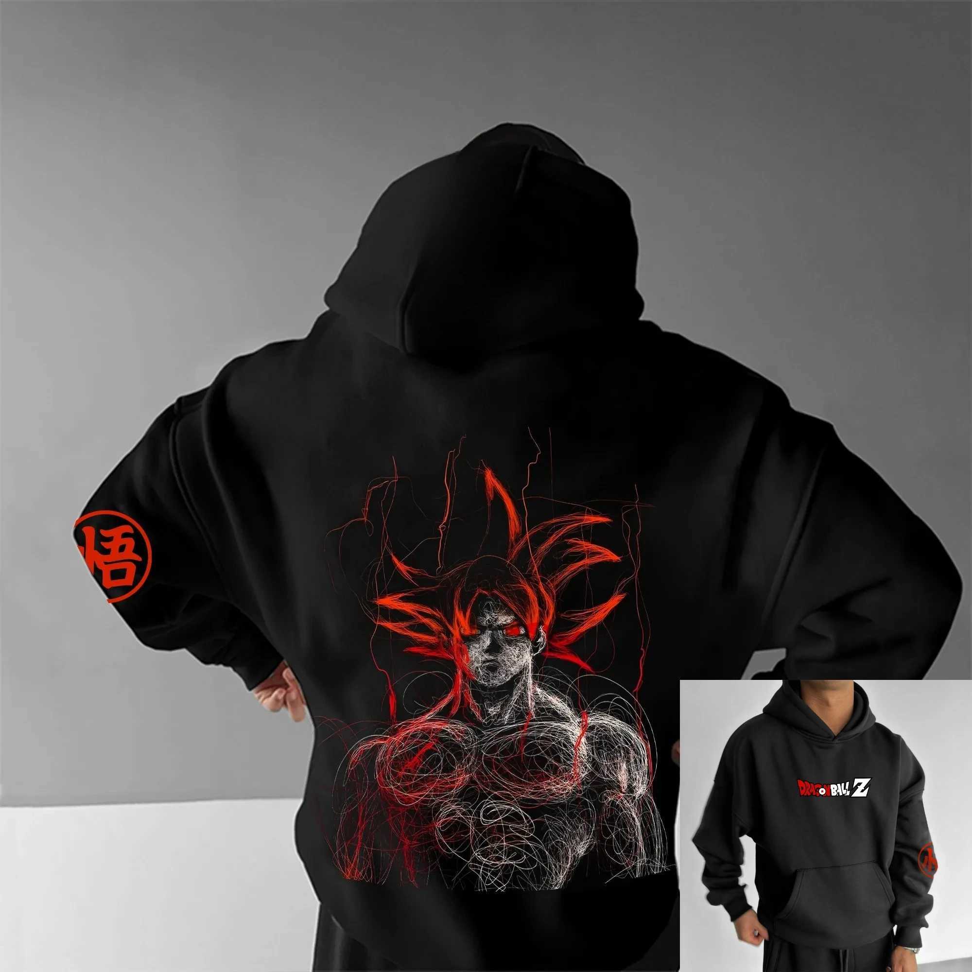 2026 New Dragon Ball Goku Anime Printed Hoodie Sweatshirt Men's and Women's Hoodie Men's Tops Sports Hoodie Harajuku Y2K Hoodie T2609