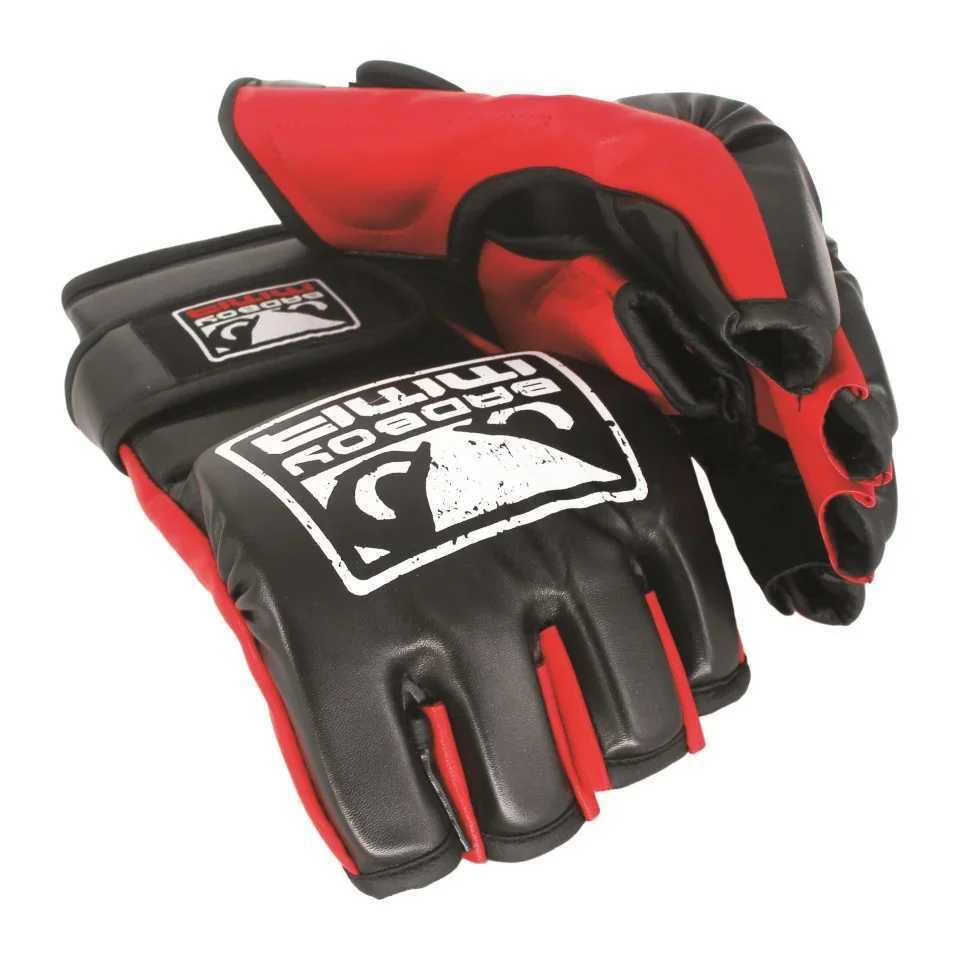 Protective Gear Professional MMA Half-Finger Fighting Boxing Gloves Thickened Sanda Free Fighting Mixed Martial Arts Training Gloves Q2609231