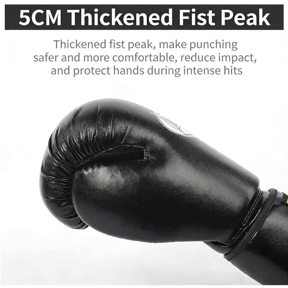 12 Protective Gear 8 10 14 ounces Professional Muay Thai Boxing Gloves Adult Free Fighting MMA Unisex Punching Bag Training Gloves N260923