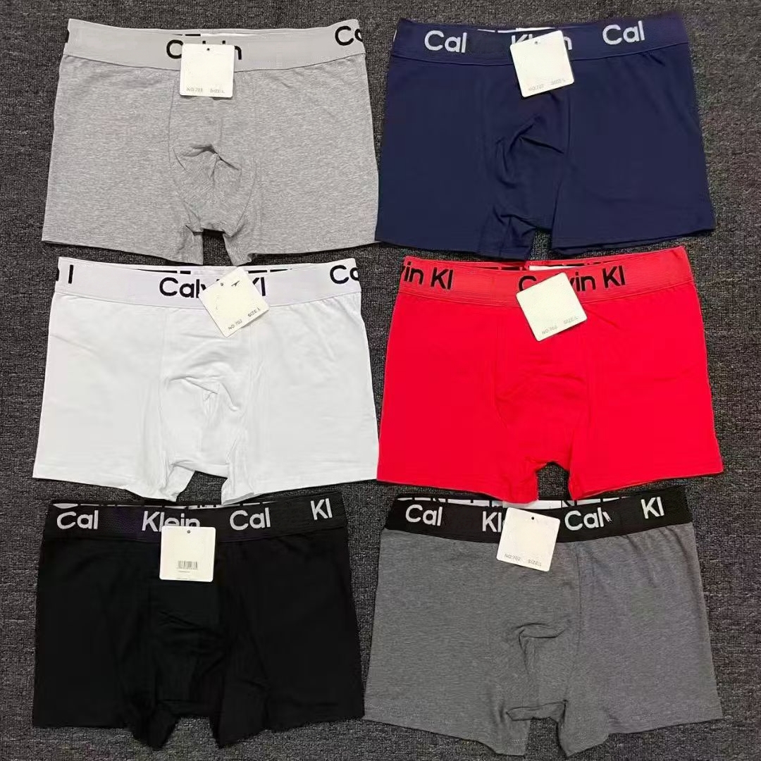 6 colori L-3XL Boxer da uomo firmati Mutande Boxer da uomo classici Pantaloncini casual Intimo Intimo in cotone traspirante