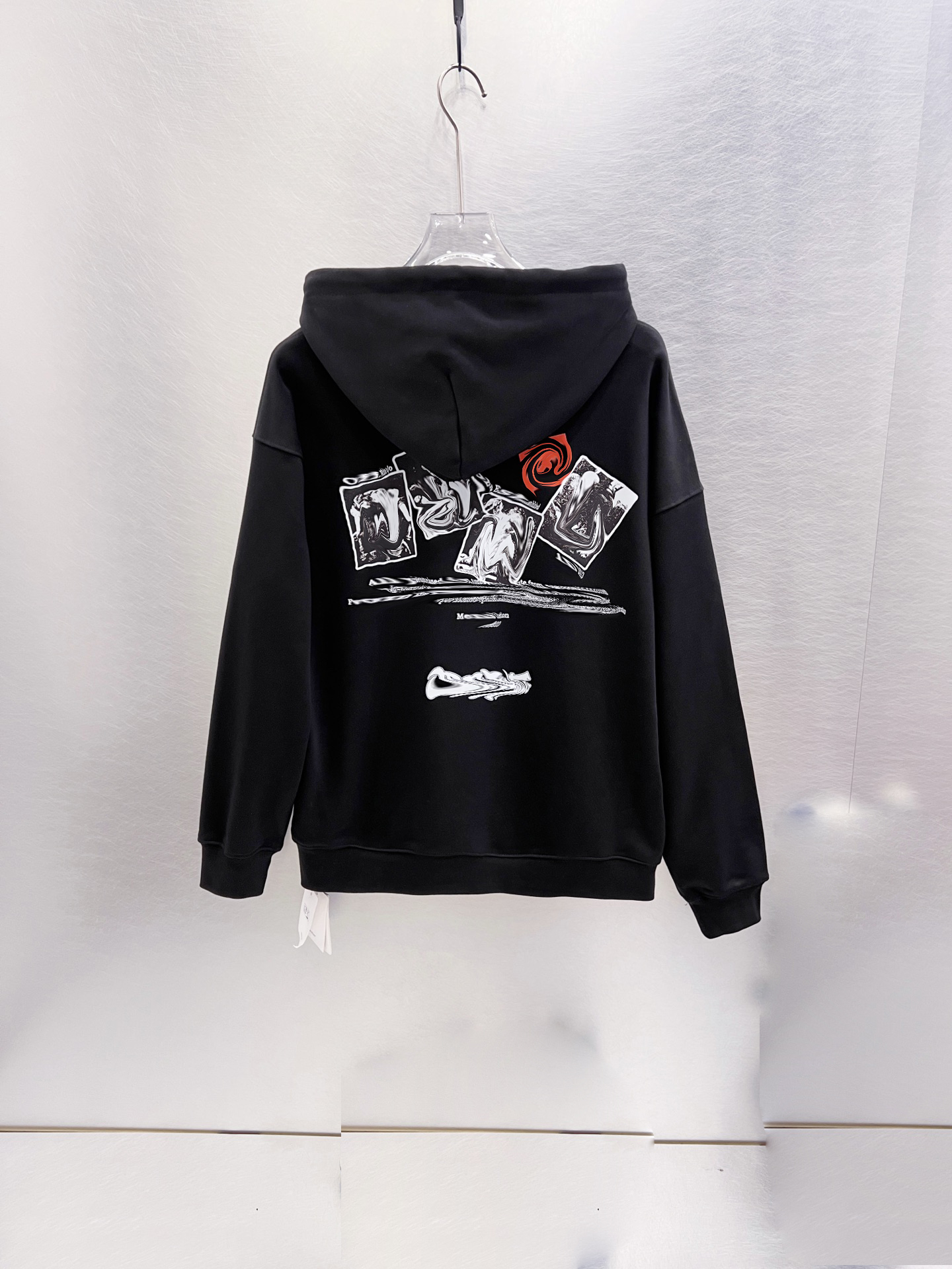 Men's sweatshirt, high-quality hooded sweater, fashionable pullover, long-sleeved zipper coat, letter-printed winter clothing, casual sport shi