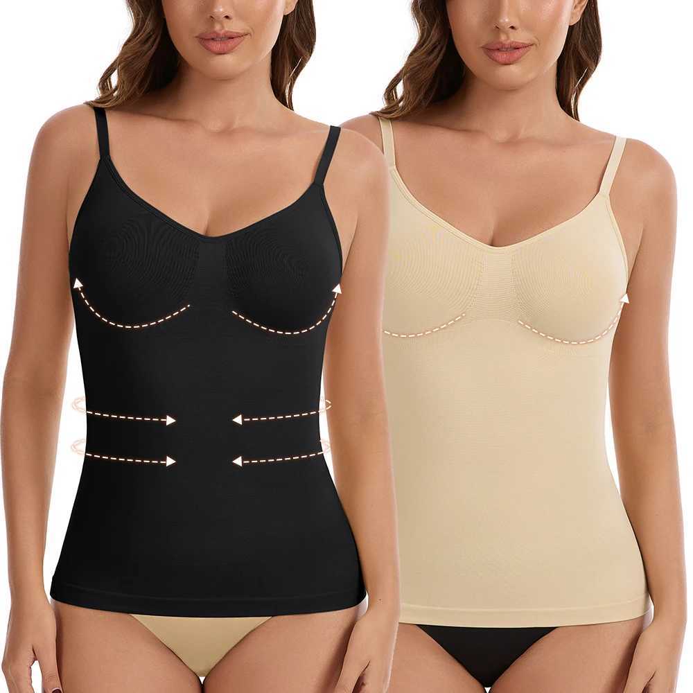 Shapewear Women's Shapers Womens Camisole Tummy Control Tank Top V Neck Compression Slimming Body Shaper Seamless Cami Vest J260923