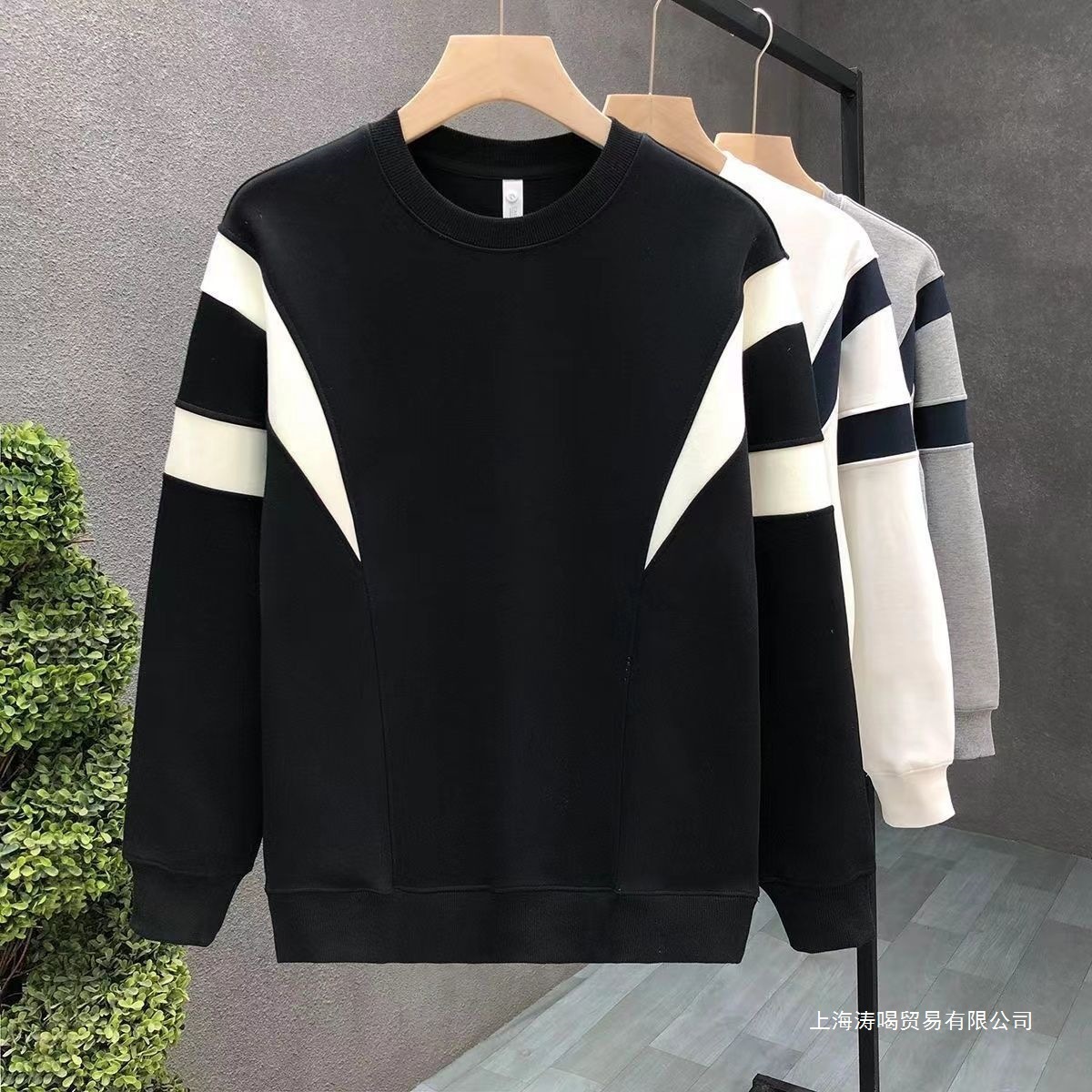 Luxurious Designer Trendy Brand Crew-neck Pullover With Thick Padding And Heavy Material For Casual Wear. Men's Fall-winter Style Pullover Jack