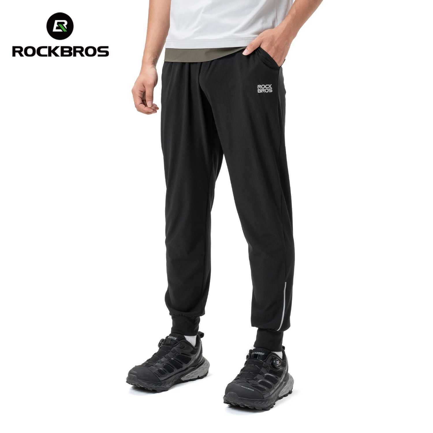 Men's Pants ROCKBROS Summer Sport Thin Pants Running Outdoor Long Trousers Breathable Fitness Casual Riding Bicycle Pants Daily Sweatpants H260
