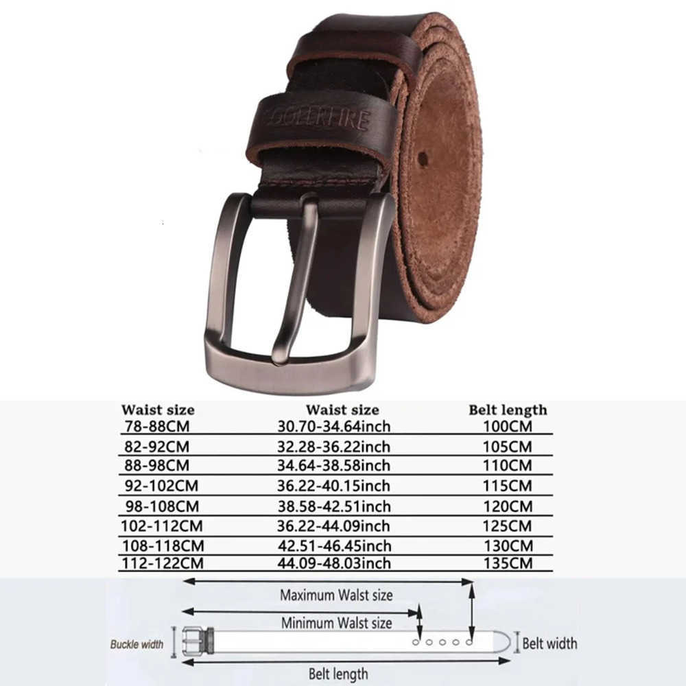 Genuine Leather Belt Belts For Man 100% Real Genuine Cowskin Top Layer Leather Men Belts Designer Fashion High Quality Waistband TM053 J260923
