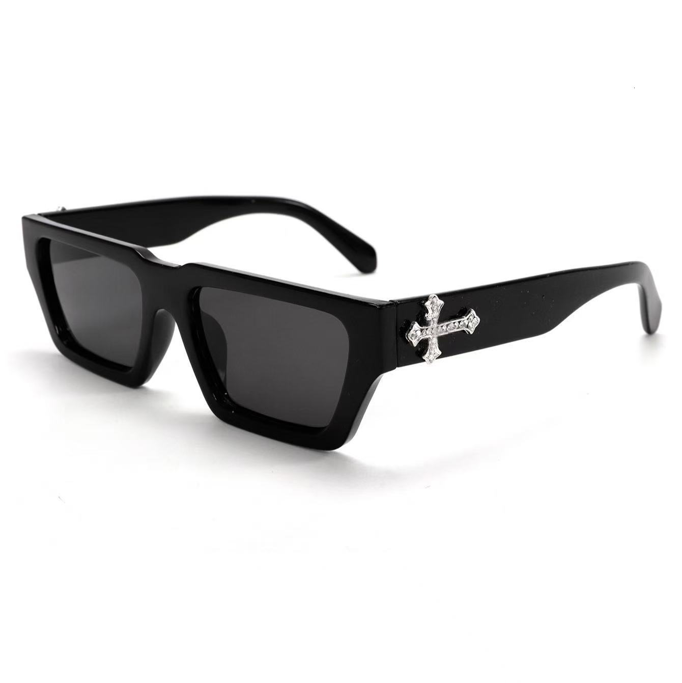Vintage Brand Designer Sunglasses New Fashionable Cross-Border Kexiaxin Sunglasses Men Women, Square-Frame One-Piece Sunglasses, Popular On Tiktok,