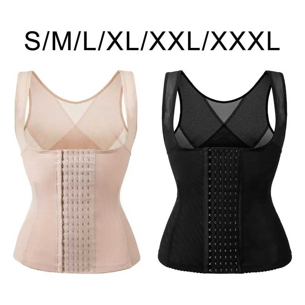 Shapers Women Waist Women's Vest Tummy Belly Girdle Body Shaper Waist Cincher Corset with 2 Adjustable Strap Hook Plus Size Shaperwear J260923