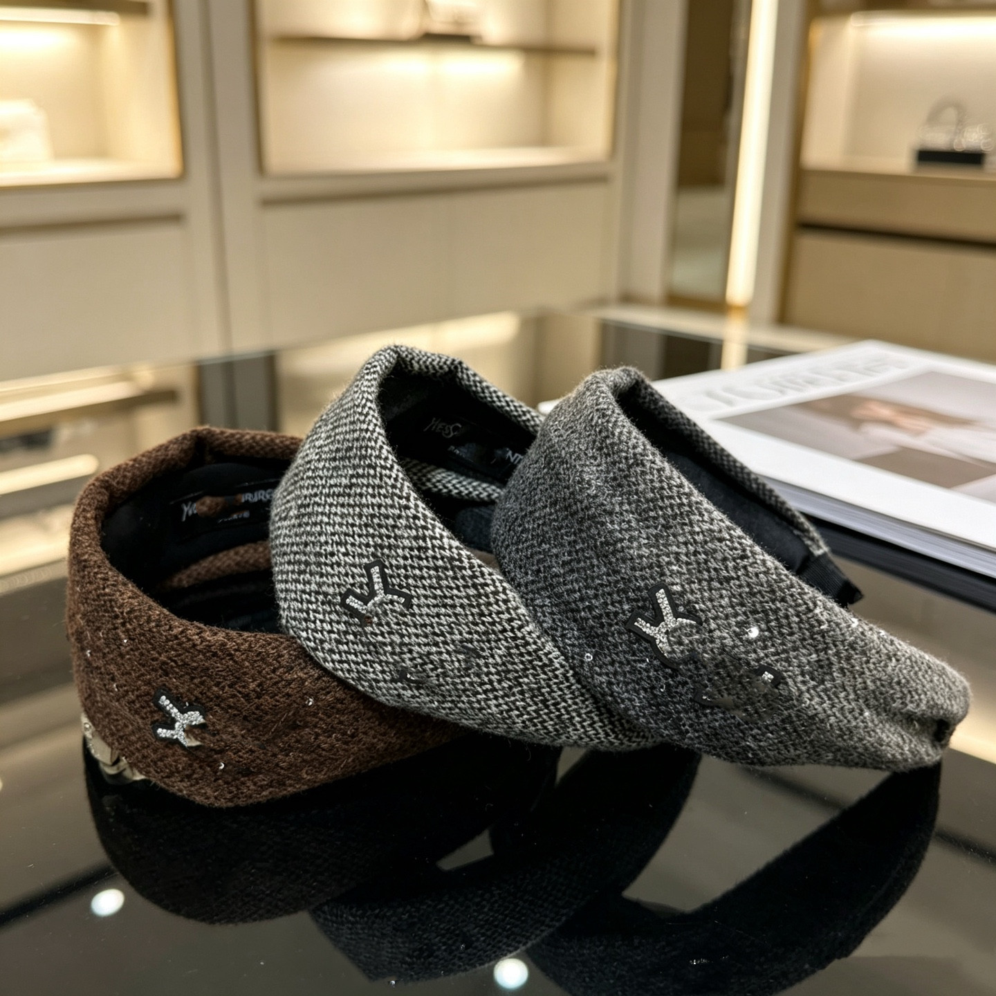 Y High-end Headbands Luxury Winter Designer Letter Wide Hair bands For Famous Women Girl Elastic Letters Headband Sports Fitness Headband Head Wrap
