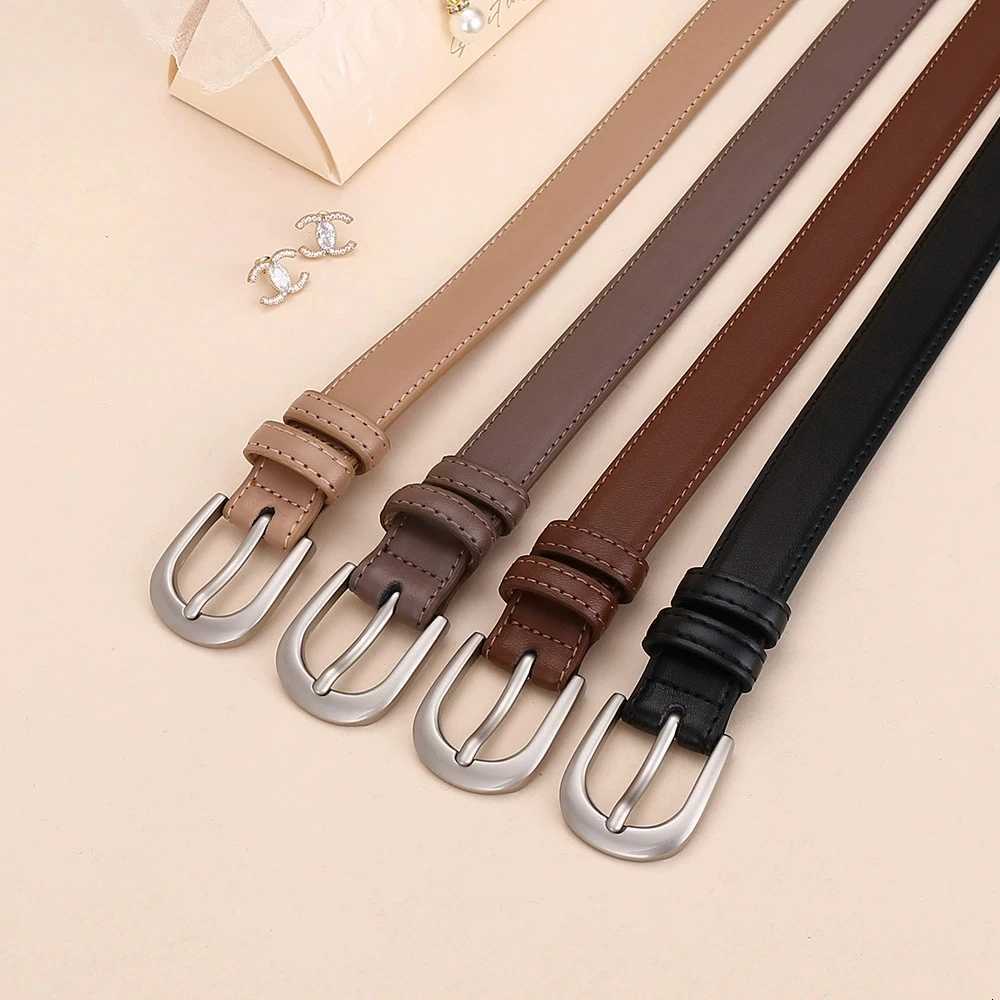 Women's Leather Belt Genuine Belts Leather Versatile Accessory High-End Cowhide Business Belt Fashionable Trouser Belt Waist Belt N260923