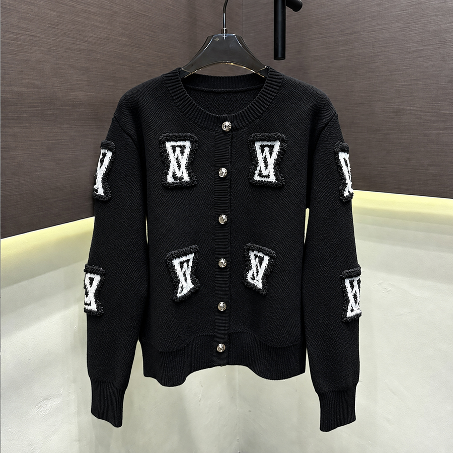 Designer Sweater Cardigan Femmes Automne Classique Cardigan Lettre Tricot Mode À Manches Longues Femmes Haut De Gamme Jacquard Cardigan Tricot Ch