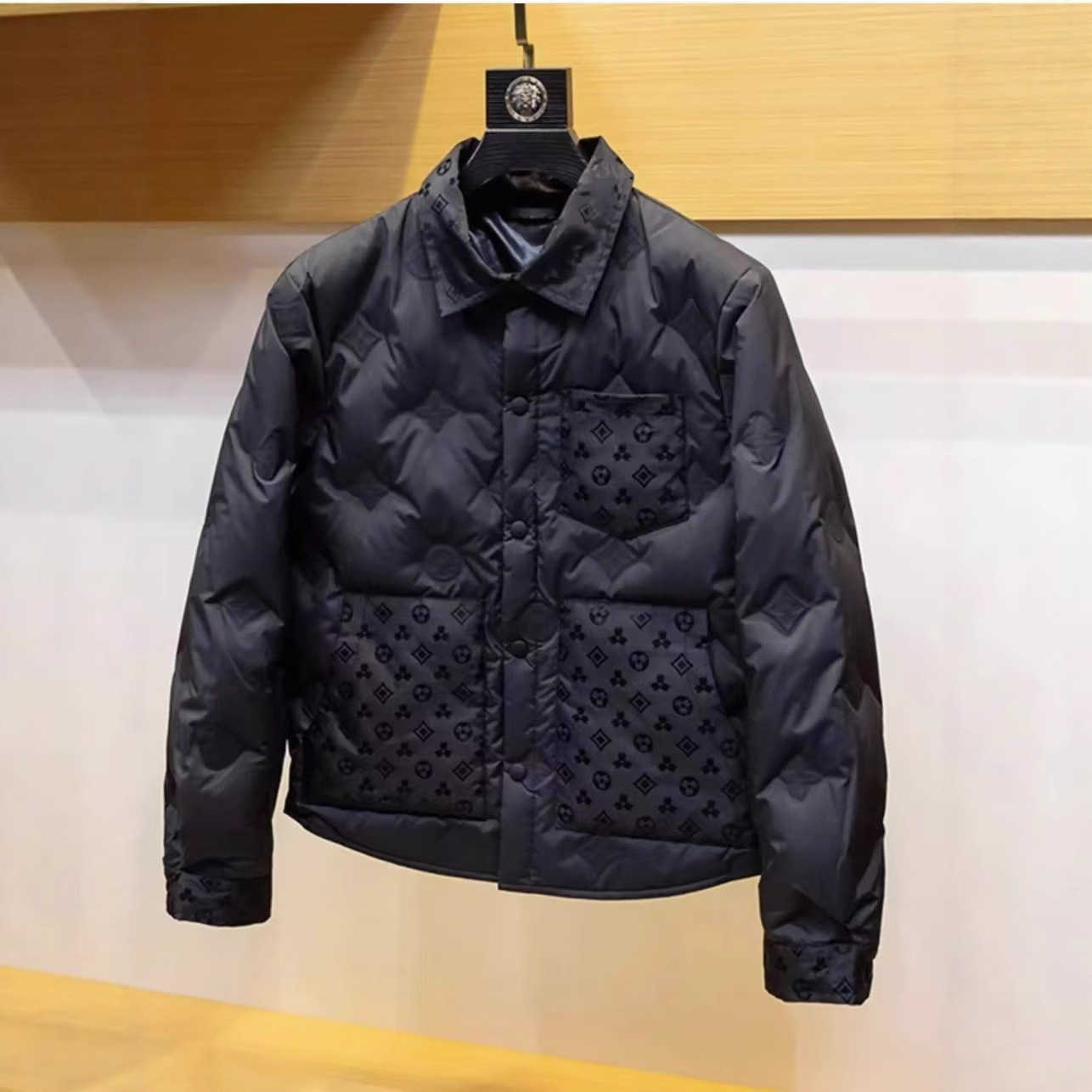2025 Autumn Winter Men's New Turn-Down Collar Down Cotton Jacket Lightweight Thick Loose Luxury Versatile Casual Coat for Men T260924