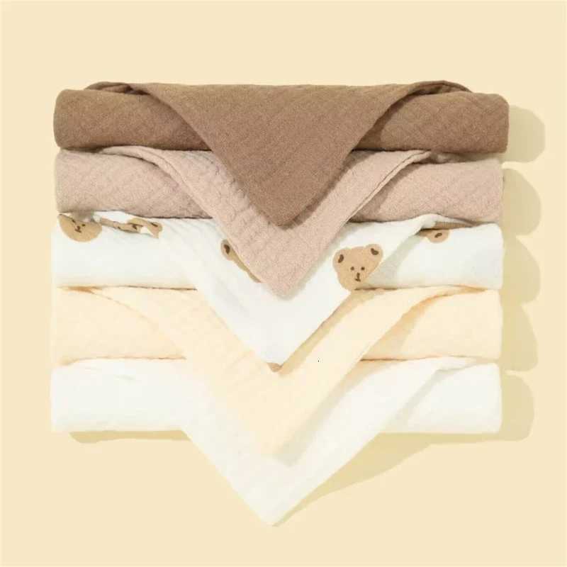 Feeding Bibs Burp Cloths 5Pcs Drool Bibs Cotton Accessories Newborn Solid Color Button Soft Towel Baby BibsW260923
