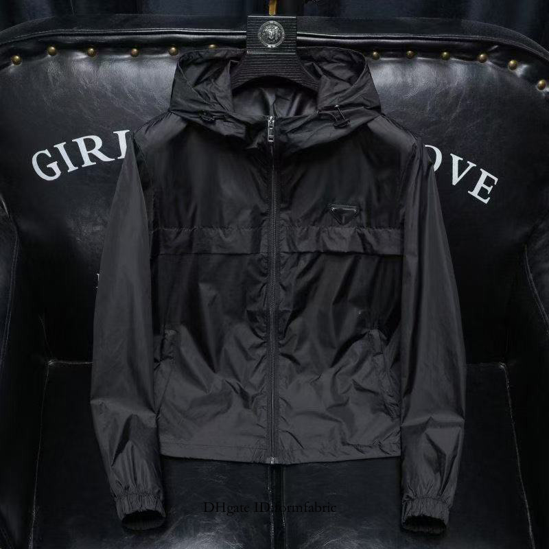Men Hoodie Classic Casual Brand Jacket Shirt Double Woven Material Oversized Bomber Jackets Arm Pocket Decoration Asian Size V neck Spring Coat