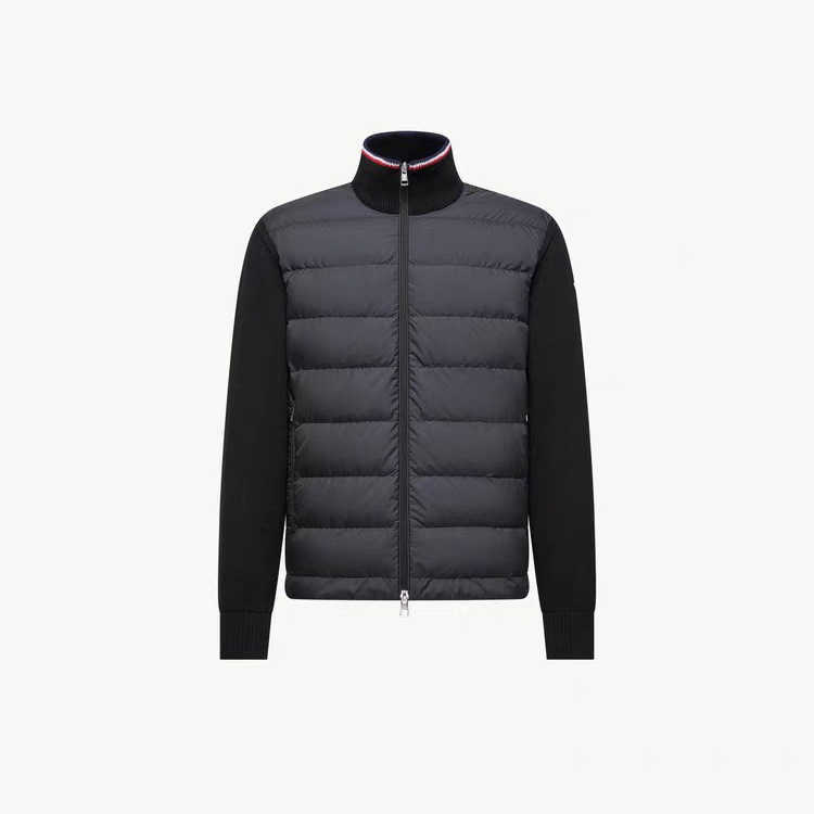 NFC chip high-quality new style knitted down jacket versatile simple lightweight outerwear patchwork jacket T260924
