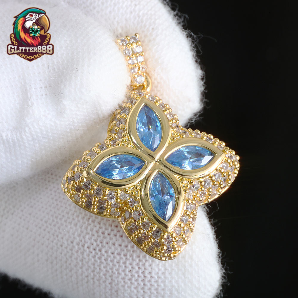 Hip Hop Moissanite Iced Out Pendants for Men Fine Fashion Jewelry Diamond Pendant Custom Pendant for Women Wholesale