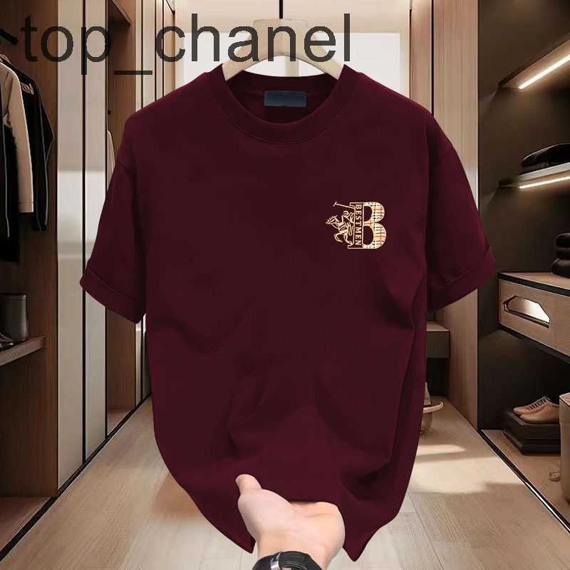 Luxury Designer Men's Casual Sport T-shirt B Knight Embroidered Oversized Cotton Tee High-end Street Fashion Premium Summer Activewear