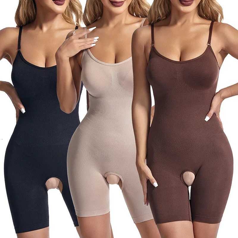 Shapers 2026 New Women's Seamless Full Body Shaper For Women Tummy Control Butt Lifter Open Crotch Slim Waist Shapewear Shorts J260923