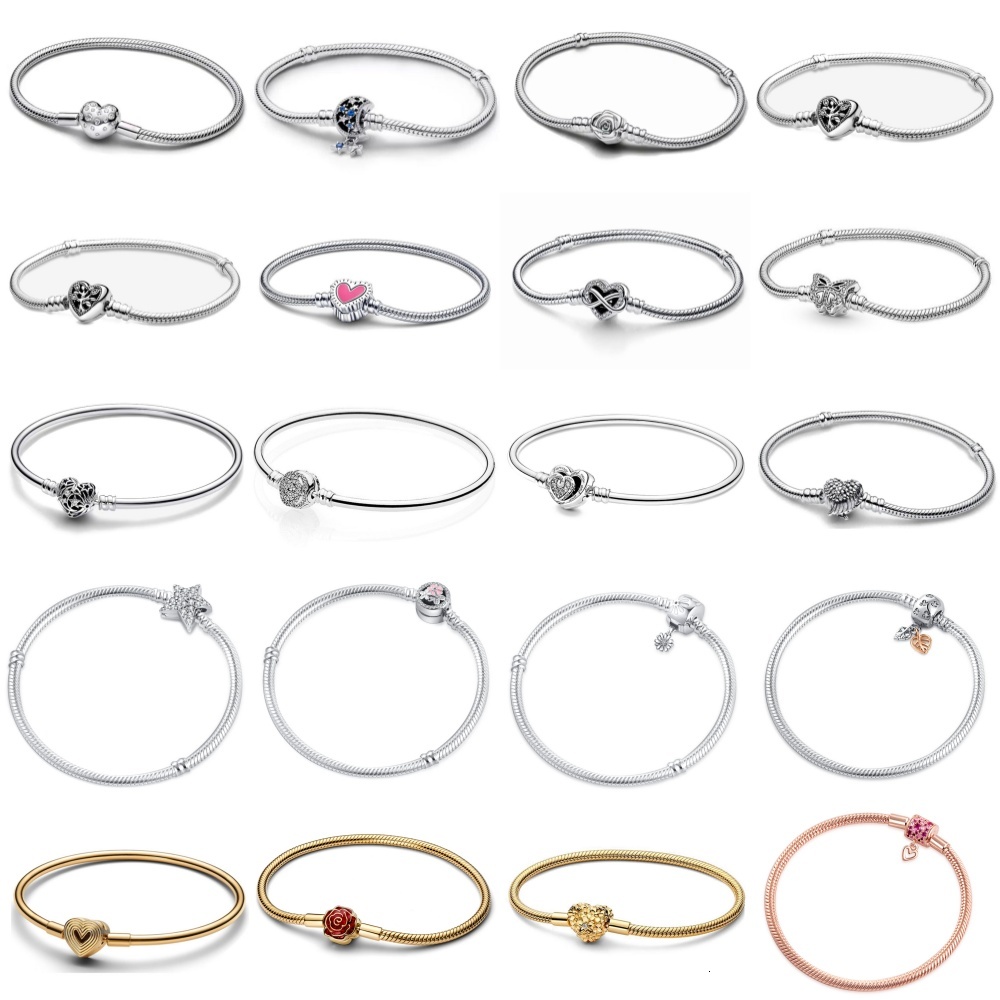 Hot Selling 925 Silver Flower Heart Shaped, Butterfly Bracelet, Suitable For European Women's Fashionable Luxury Jewelry ddmysat