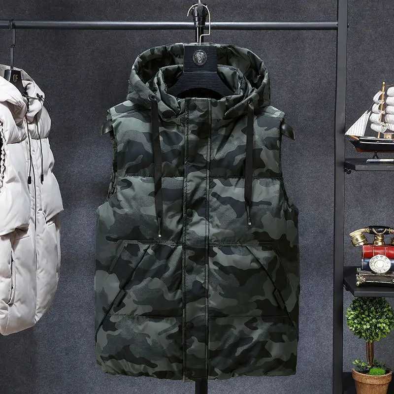 Jackets Hoodies Camouflage Vest Outdoor Men Fashion Sleeveless Jackets 7XL Plus Size Vests Spring Autumn Camo Vests Coat Male Big Size 7XL N260924