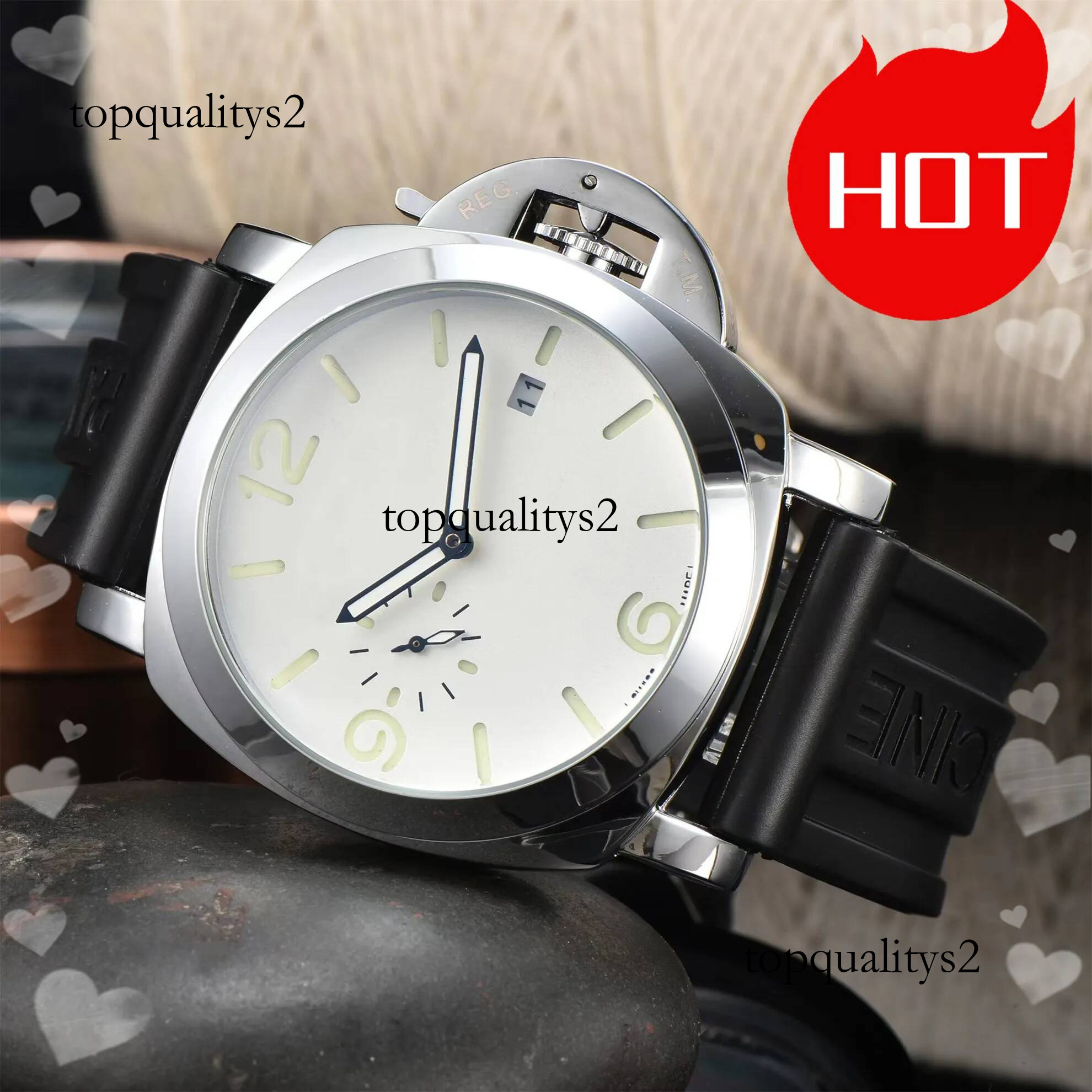 High Quality Paneraie Watch Designer Brand Luxury Men Model Sport Paneray Watches Quartz Movement Business Stainless Steel Man Square Paneriii Wrist