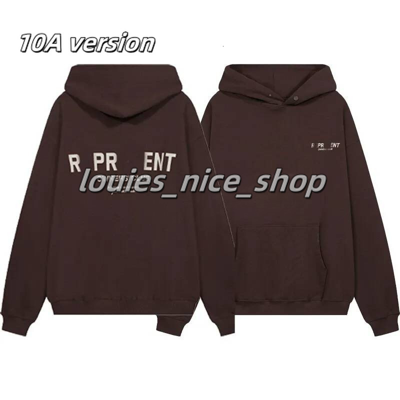 2026 10A Representative Hoodie Men's Designer Hoodies Letter Printed Casual Hiphop Y2k Mens Womens Oversized Sports Hooded Sweaters Represend H