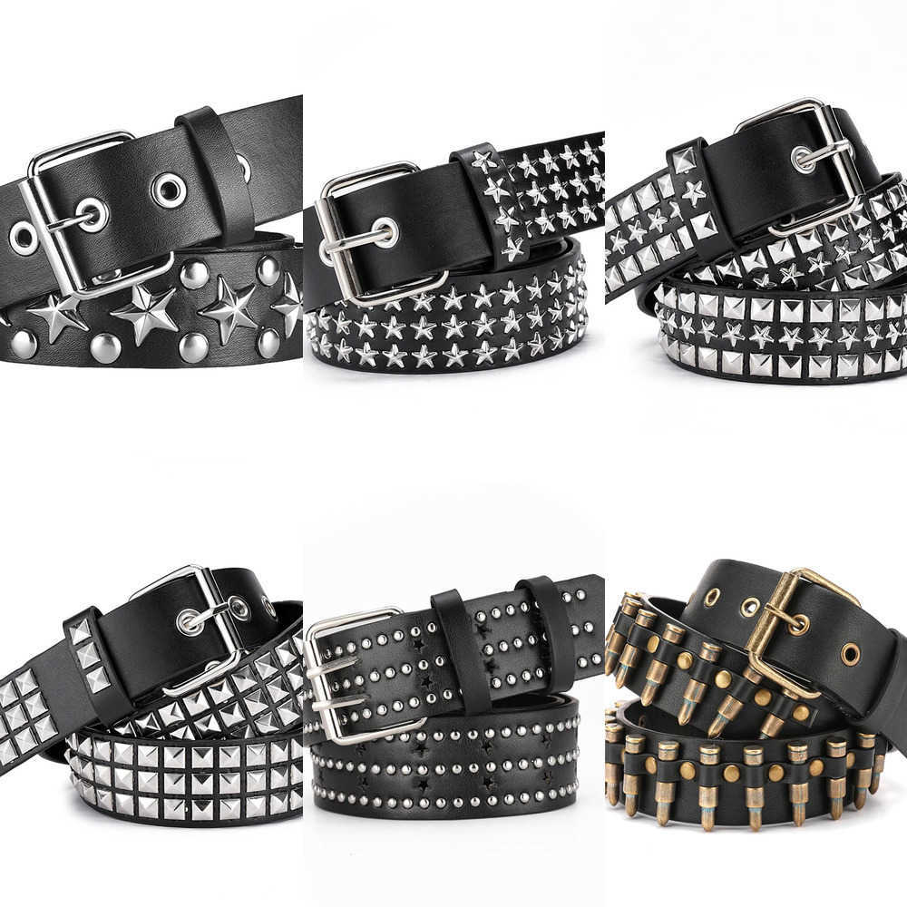 Bronze Belts Fashion New Bullet Belt Metal Belt Men And Women Punk Hardware Jeans Belt Y2K Belt Designer Belt Women's Belt J260923