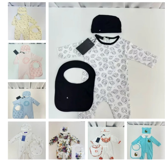 Enfants Designer bébé barboteuses 100% coton nouveau-né barboteuse ensembles nouveau-né combinaisons marque enfants combinaison AC