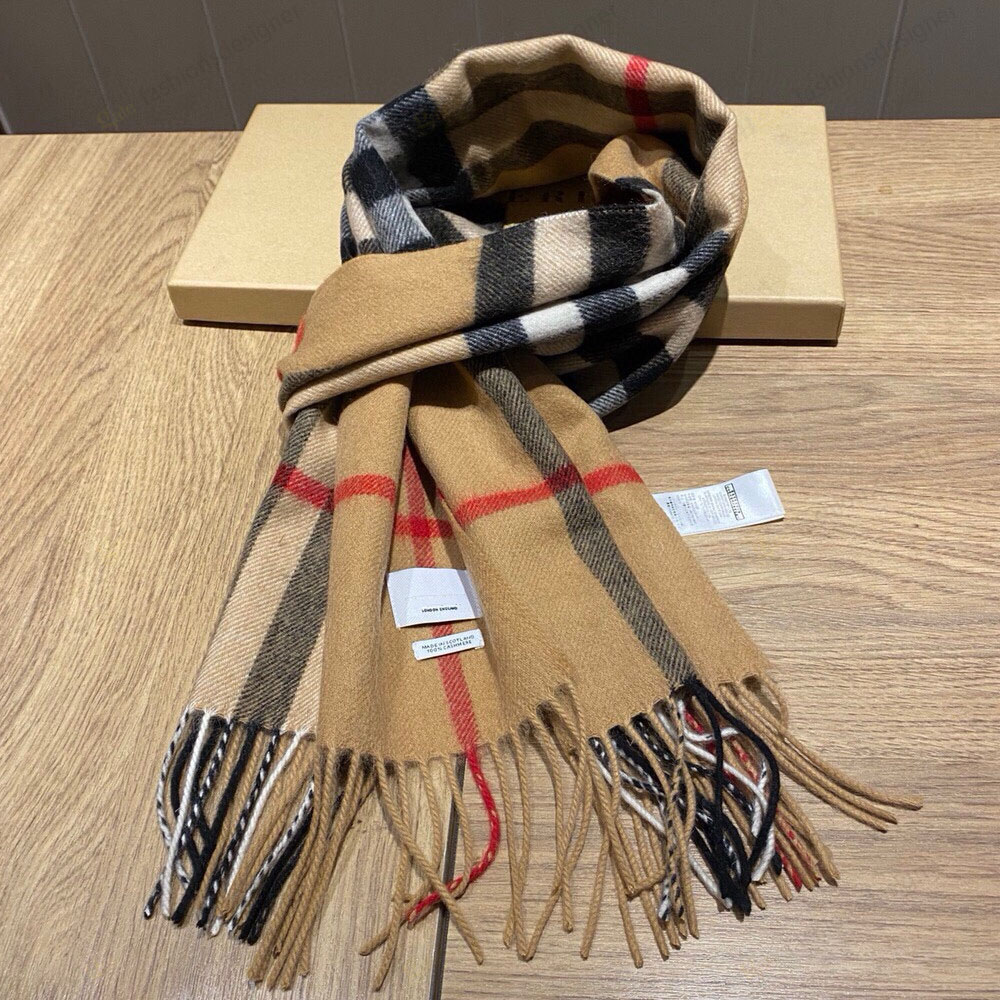 Écharpe écharpe de créateur pour femmes écharpes designer femmes châle schal classique écharpe à carreaux hommes femmes doux épais gland châle en