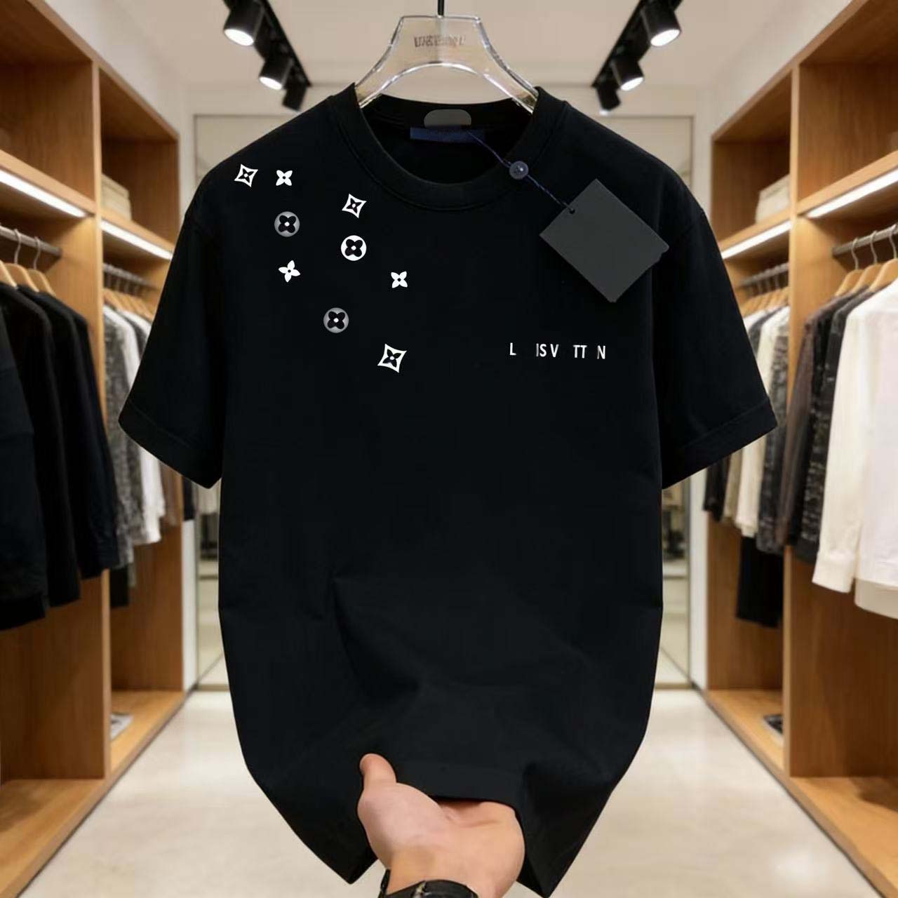 Mens T-Shirts Designer T-shirt Casual Mens Womens T-shirt Letters 3D Stereoscopic printed short sleeve best-selling lux men's clothing Asian si