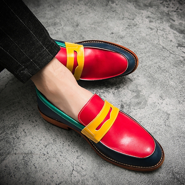 Square heel round toe deep mouth single shoe, European and Korean fashion casual thick soled small leather shoes, Le Fu shoes 2022