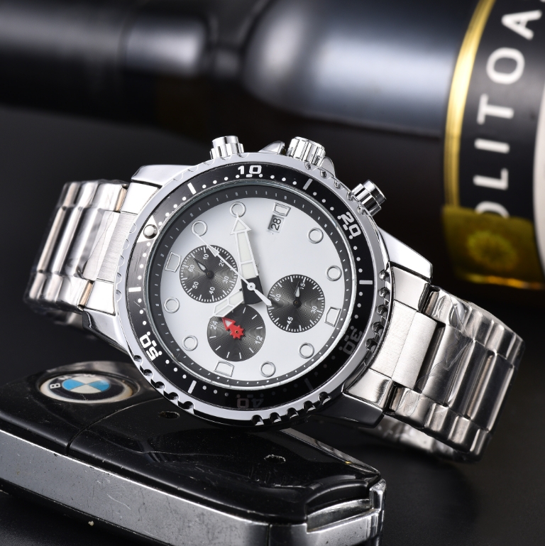 2026 Men's Watch high-quality CITIZENity Quartz Watches 6-pin multifunctional steel band watch for women's luxury watch # 81