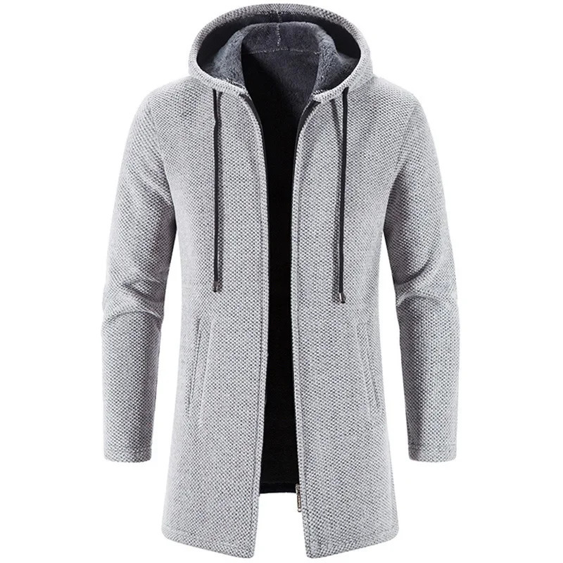 Men's Sweaters Coat Autumn Winter Warm Zipper Medium Long Cardigan Sweaters Man Casual Knitwear Sweatercoat mens clothes 260920