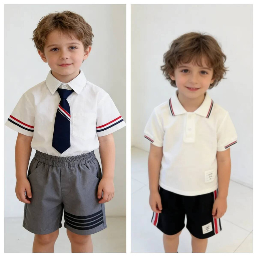 Boys Clothing Set Kid Tracksuits Girl Boy Polo Shirt Sets baby 2pcs Short Kids Clothes Two Pieces Fashion Ages European American Children's Day