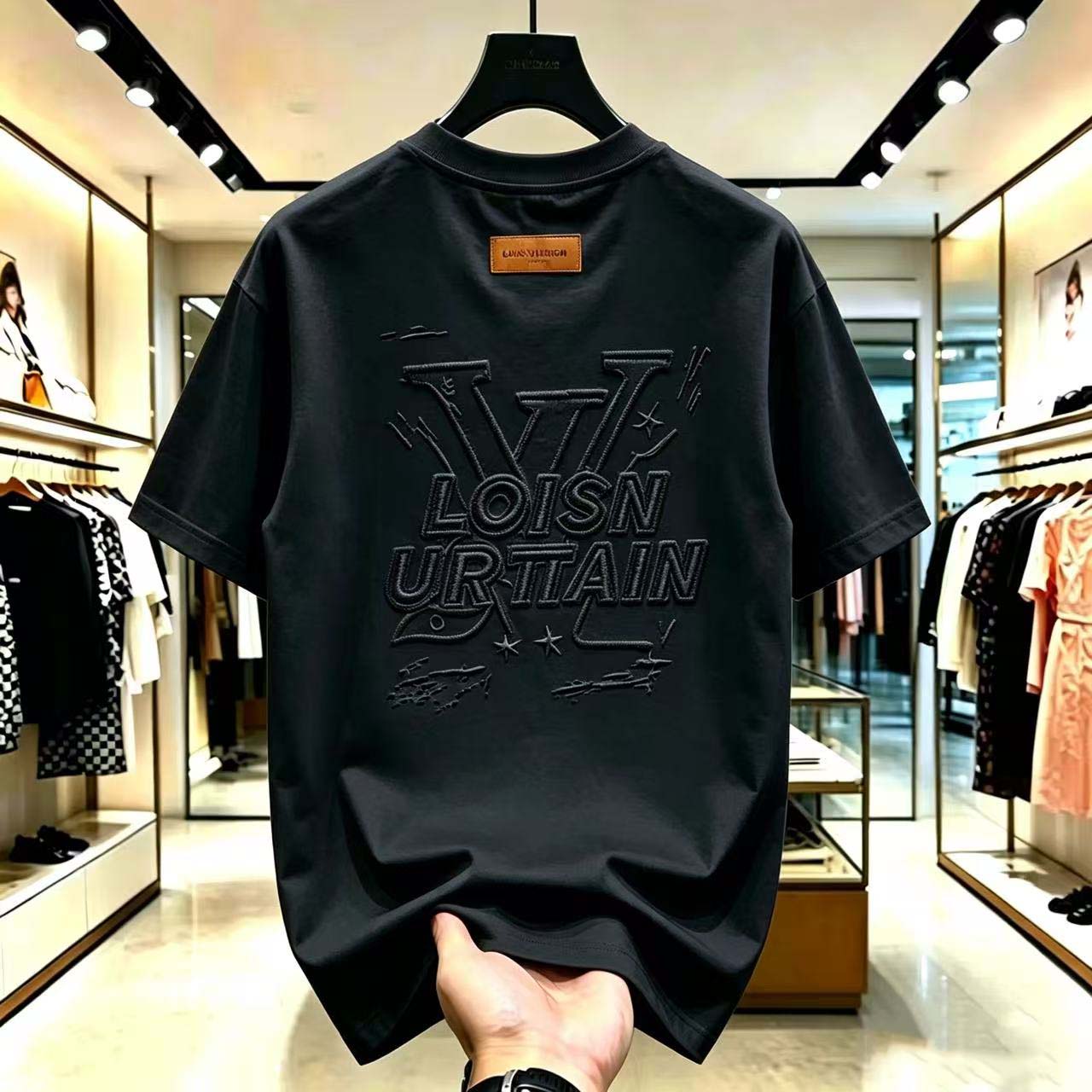 Mens T-Shirts Designer T-shirt Casual Mens Womens T-shirt Letters 3D Stereoscopic printed short sleeve best-selling lux men's clothing Asian si