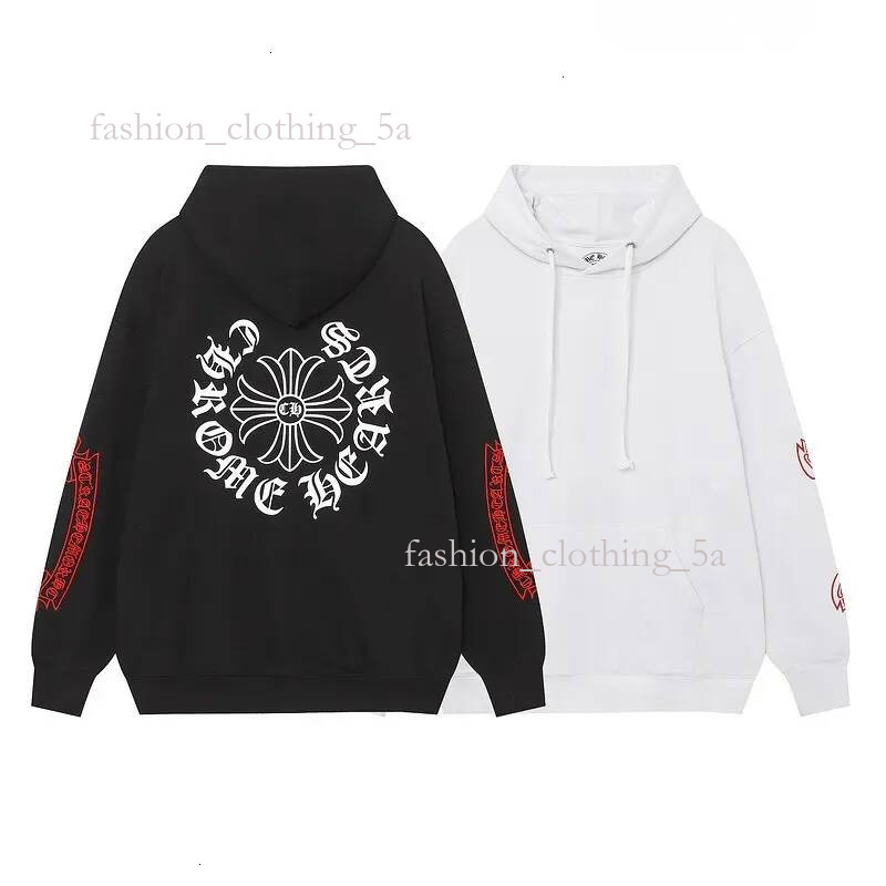 designer luxury men hoodies sweatshirts high version cross border trendy brand ch crow sanskrit''chrome Chrireheart hoodie heartliness hea