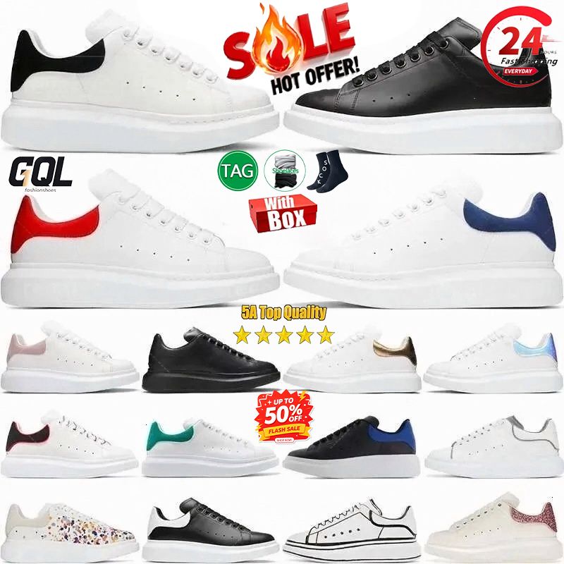 Designer Mens Womens Shoes Platform Scarpe White Black Heel White Red Heel White Light Pink Heel Black Navy Heel White Iridescent Heel Unisex Spo