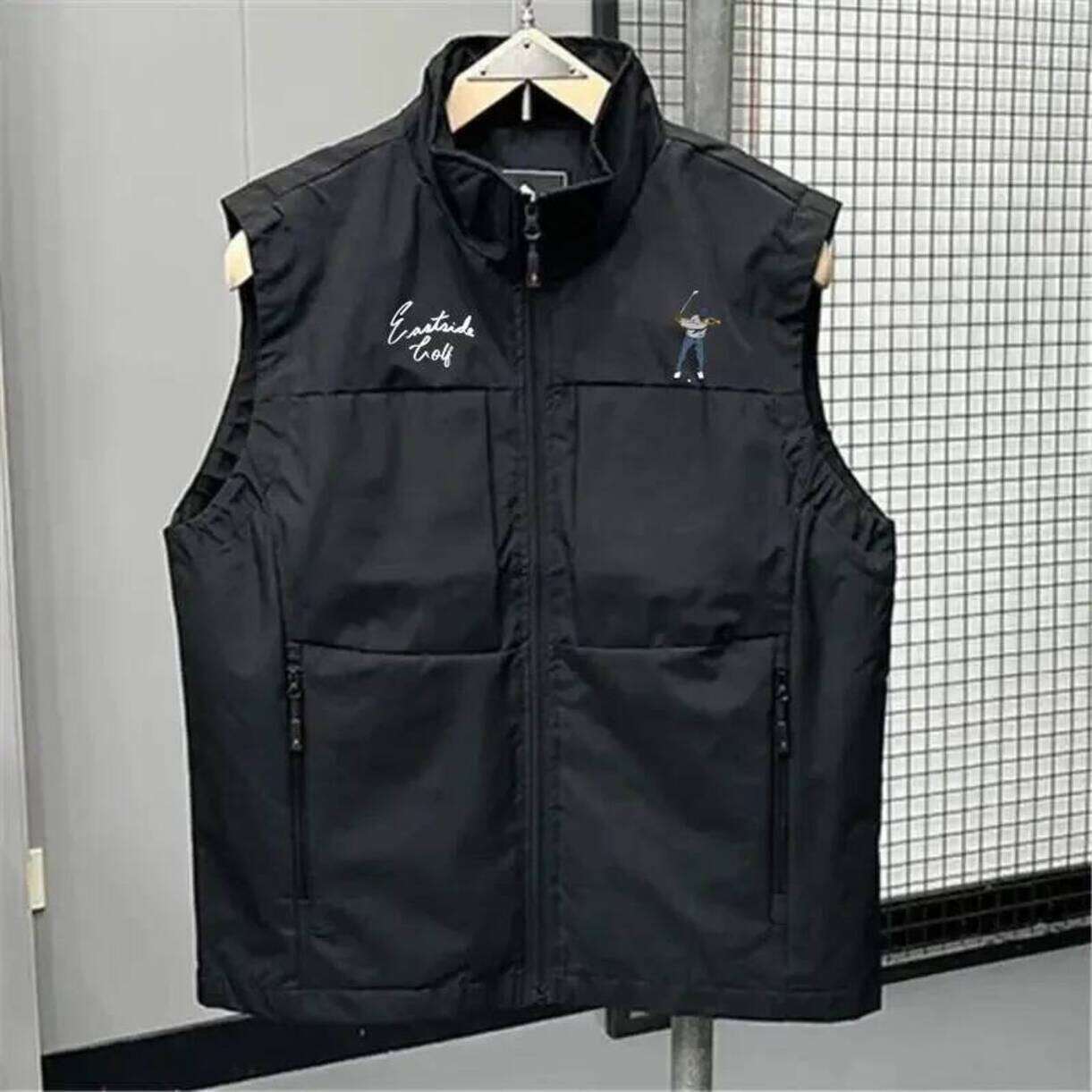 * Professional Performance Golf * Jackets Summer Mens Clothing Sleeveless Loose Plus Size Waterproof Korea Man Vest Coat Sport Casual Golf fourway s