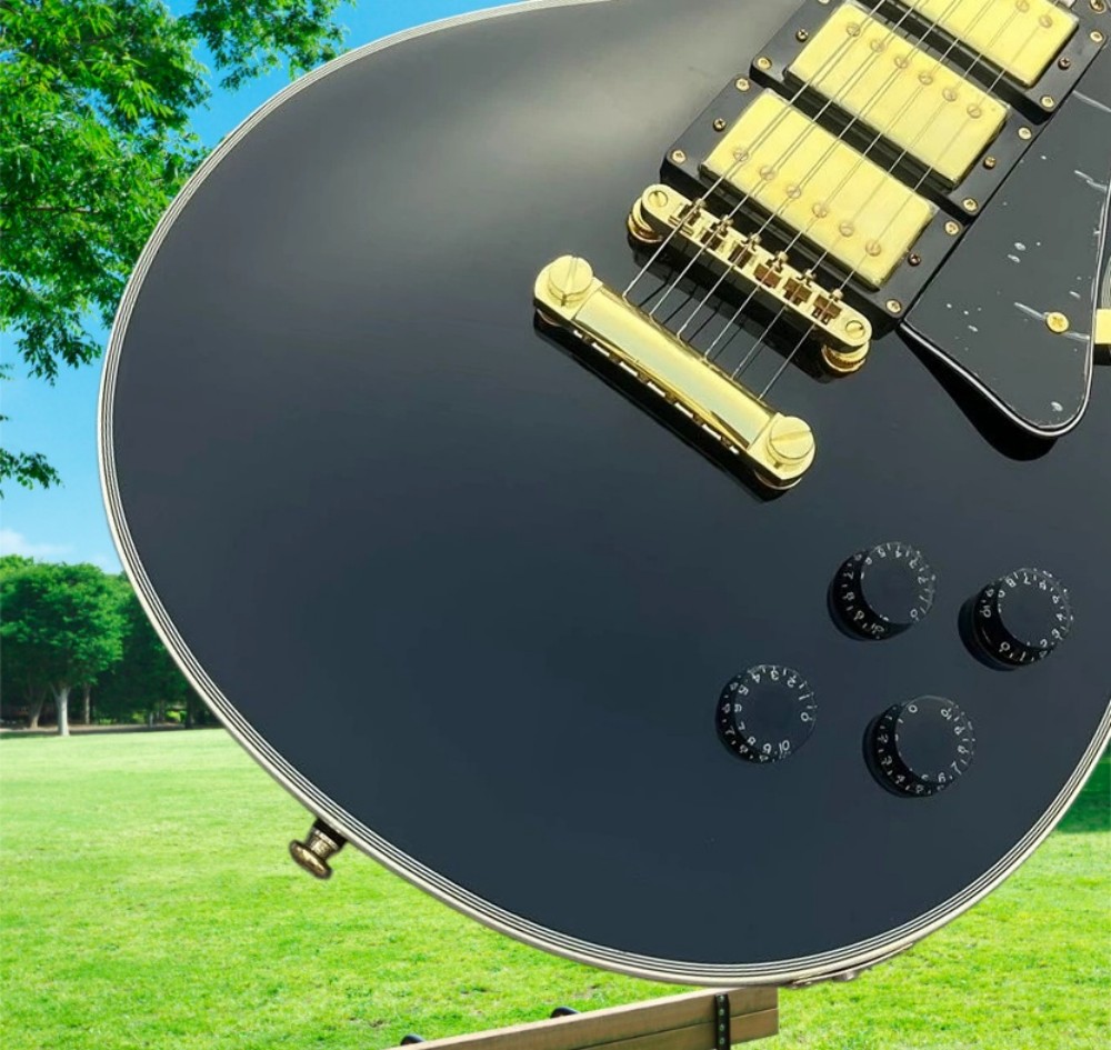 2025 popular electric guitar, Black Beauty, high-quality wood, free air shipping #36589