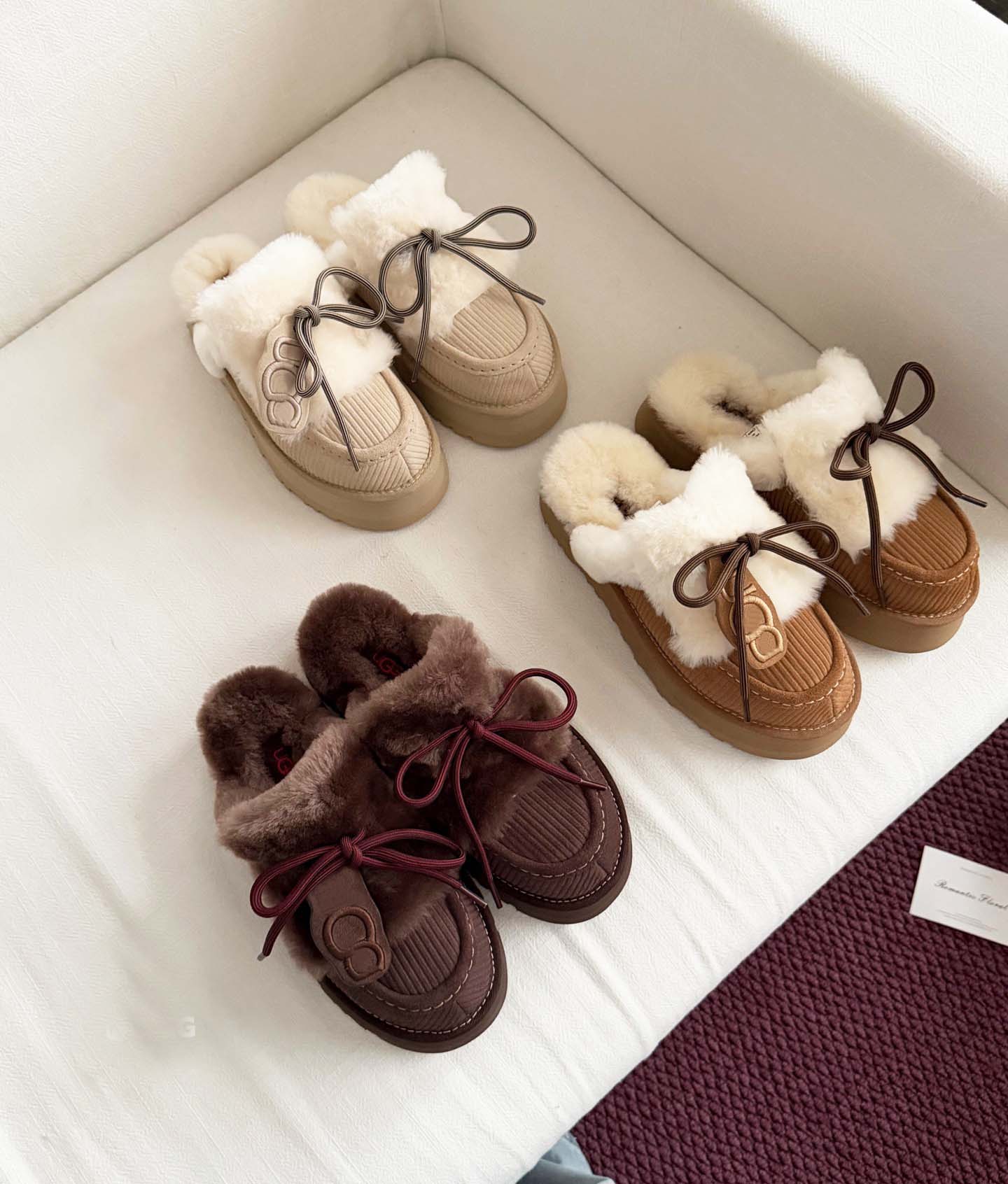 Designer Boots Ultra Mini cookie Bow Boot Goldenstar Evelina Clogs Tasman Tazz Slippers Platform Winter High Quality Women Sneakers Fur Slides Suede