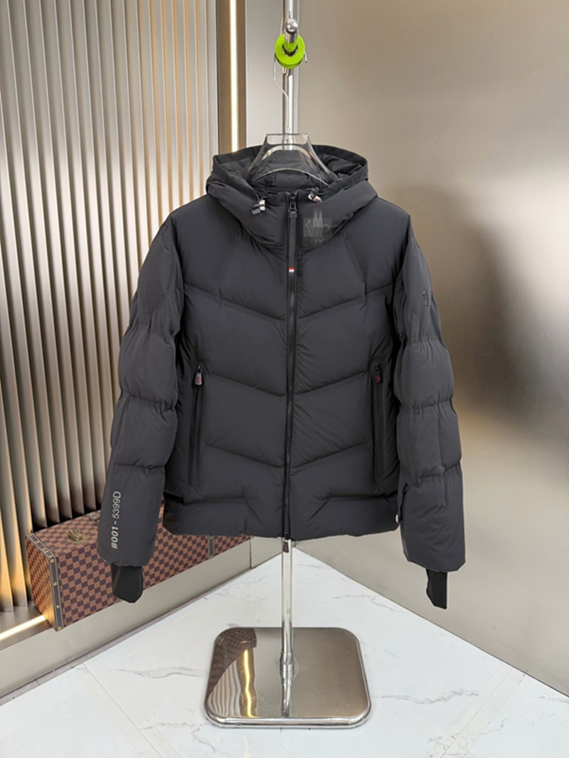 Designer's high-quality clothing high-end men's Grenoble ArcesaZ comfortable zip-up loose-fitting long hooded down jacket A3