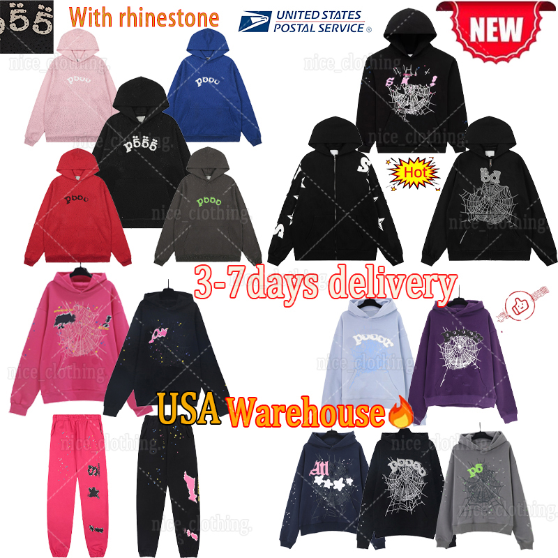 Spider Sweat à capuche Hommes Femmes Designer Sweat Mousse Lettre Bulle Graphique Imprimer Pull Spider Pantalons de survêtement Pantalon Hip Hop