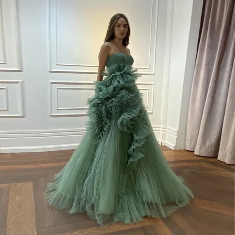 Elegante abito da ballo da laurea da donna con scollo a cuore, lungo, in chiffon, a pieghe, lungo, a pieghe, per la festa di compleanno, con scollo