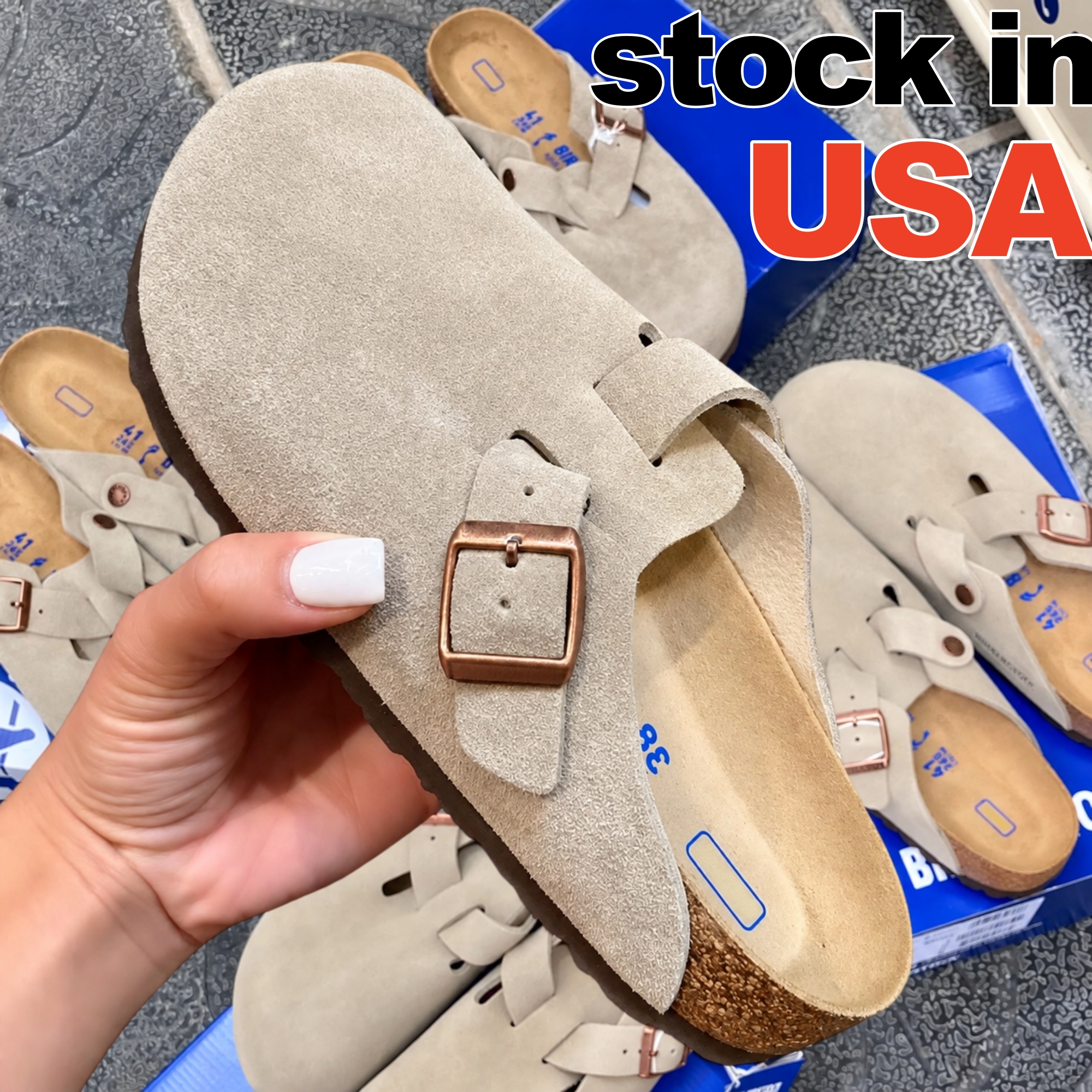 Designer Clogs Sandals Clog Slippers Cork Flat High Quality Fashion Summer Genuine Leather Slide Casual Shoes Women Men 35-46 Arch Support