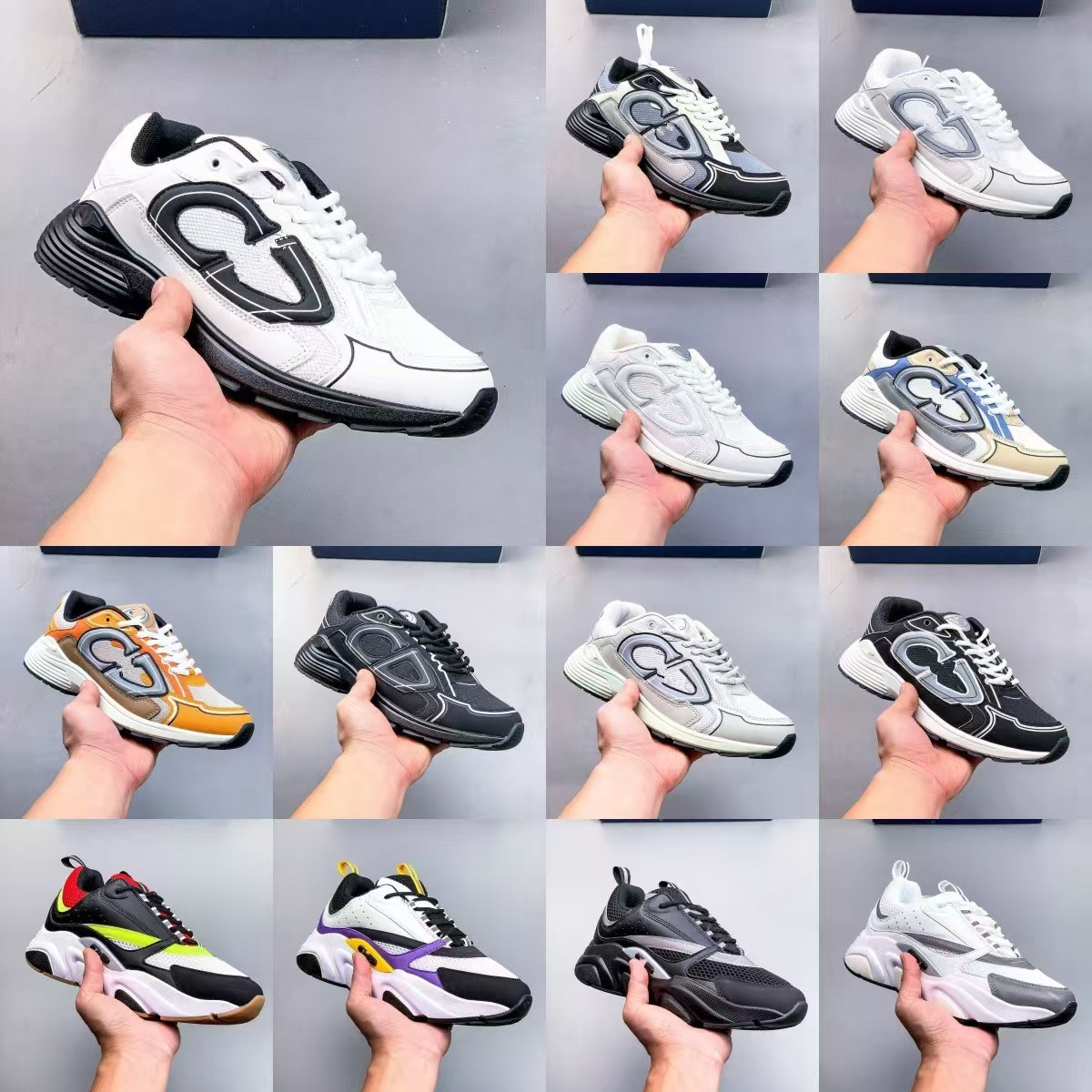 2026 popular European and American casual thick soled fashionable retro breathable glossy size 30s and 22 sports shoes 01