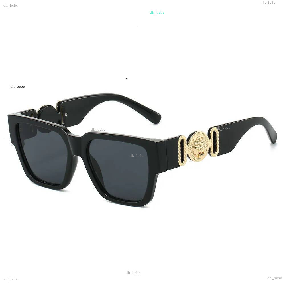 Designer de haute qualité 2025 Nouvelle personnalité carrée Tête de lion Grand cadre Exportation Hot Style Color Block Lunettes de soleil de mode