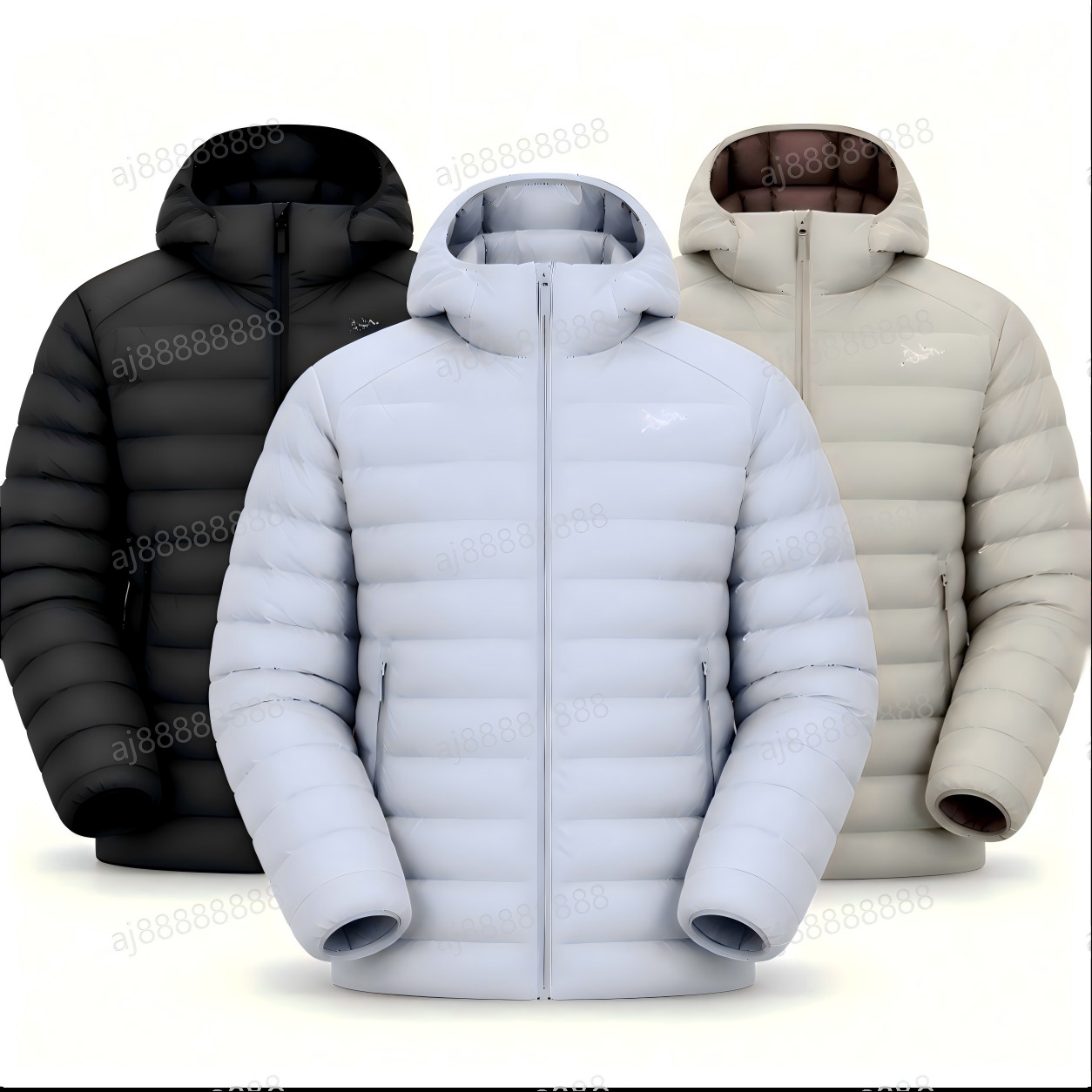 Arcteryxilly Men Women Hooded Puffer Jacket Lightweight Warm Insulated Winter Coat Full Zip Outdoor Casual Jacket