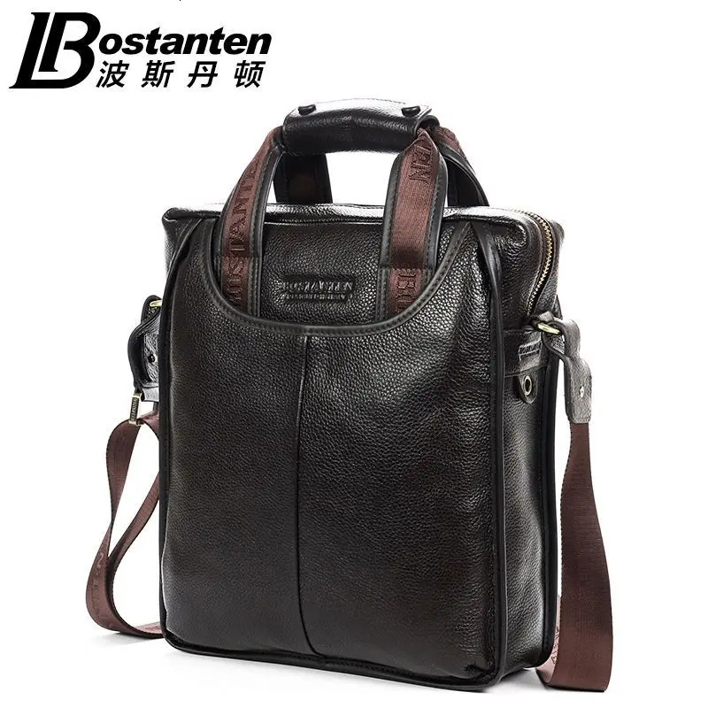 Bostanten Men's 100% Genuine Leather Cowhide Handbag Messenger Shoulder Tote Briefcase Laptop BAG Purse 260920