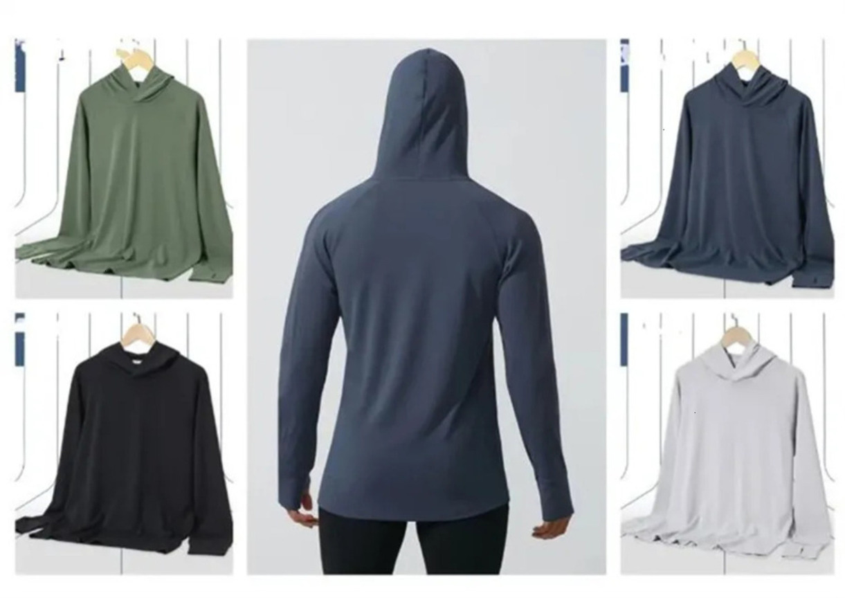 Stretchy Yoga Wear Clothes Spring Autumn New Soft Breathable * Mens * Hooded Pullover Running Sports Fitness * Clothes Breathable Casual Long Sl