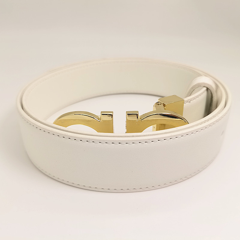Belts for Men Designer Belt Women 3.5cm Width Smooth F Buckle Fashion Classic Simple Man and Luxury Belt Good Quality Bb Simon Belt Skirt Jeans Belt
